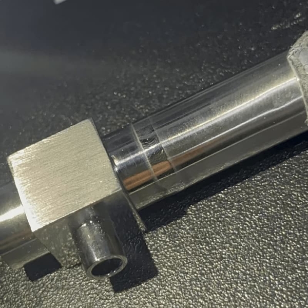 Stainless steel semiconductor tubewelding