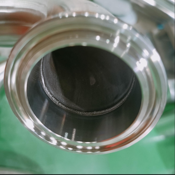 Double-sided welding of stainless steelfood grade pipes